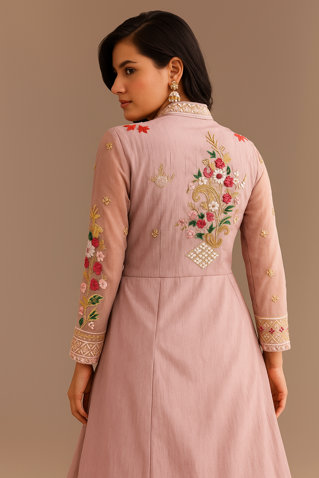 Lavender Luxe Zardosi Jacket Lehenga by Trendiesta