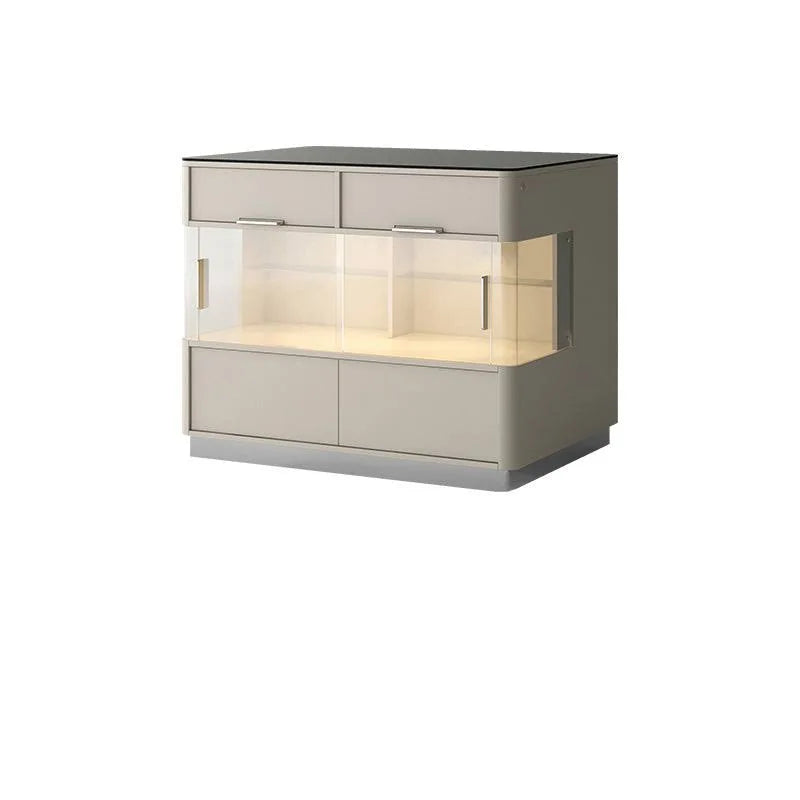 Modern stationery kitchen island granite top